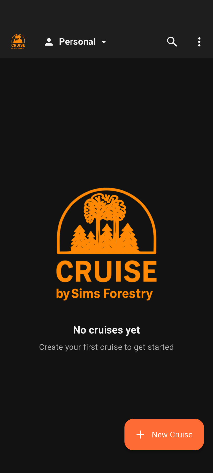CRUISE App Home Screen